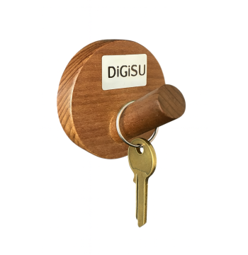 DİGİSU YAPIŞKANLI AHŞAP HAVLU & BORNOZ ASKILIĞI