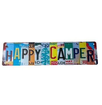 HAPPY CAMPER KARAVAN DEKORU PLAKA