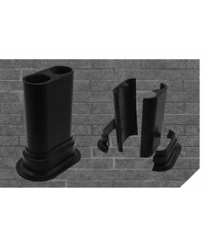 DİGİSU RADYATÖR BORU GİZLEME APARATI-İKİLİ-SİYAH